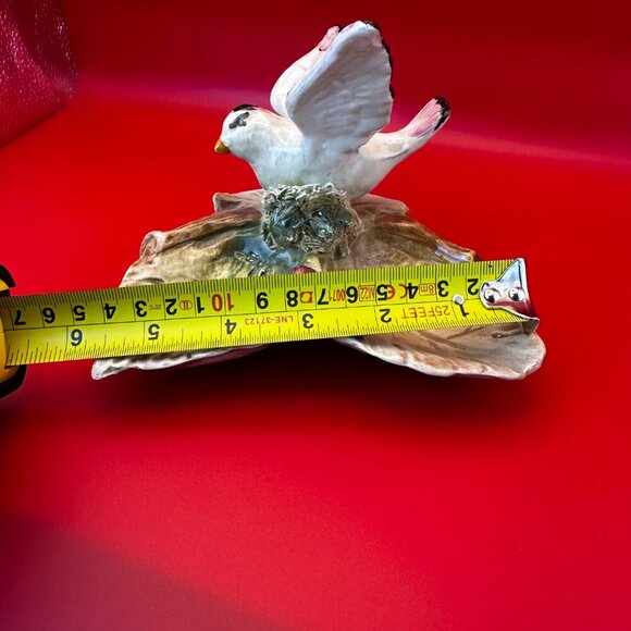 VTG CERAMIC BIRD AND LEAF DISH, LIKELY A TRINKET OR CANDY DISH - Picture 8 of 8